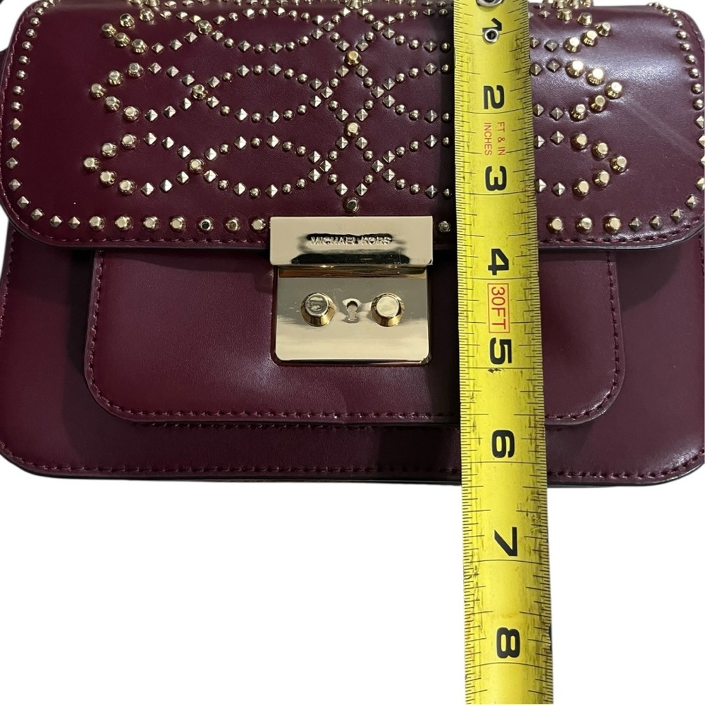 Michael Kors Sloan Editor Studded Leather Shoulder Bag - Picture 7 of 12